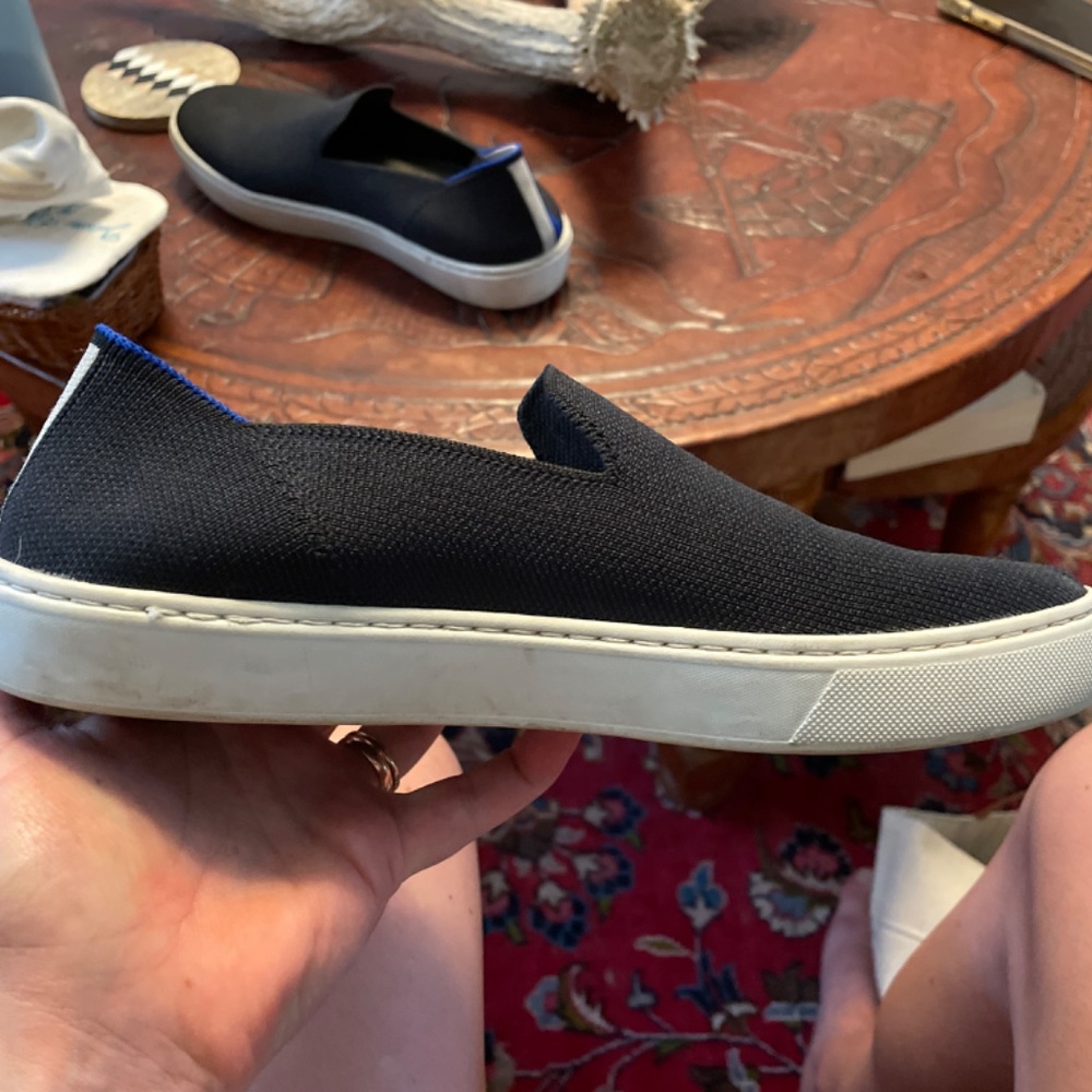 Navy Rothy’s slip on sneaker - Picture 5 of 5